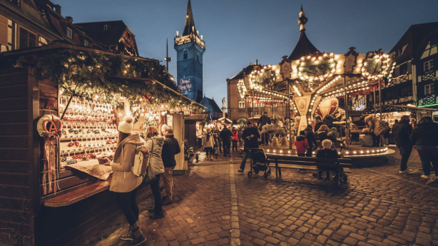 Marché de noël d'Obernai, Place du marché